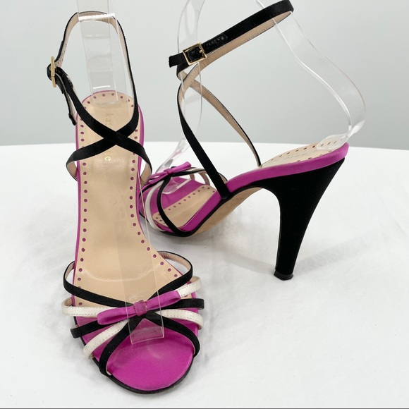 white satin strappy heels